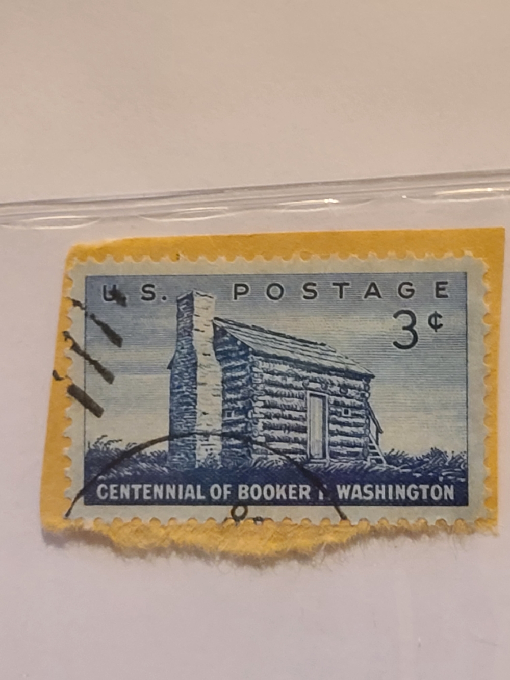 Vintage 3 Cent Stamp Blue Priny